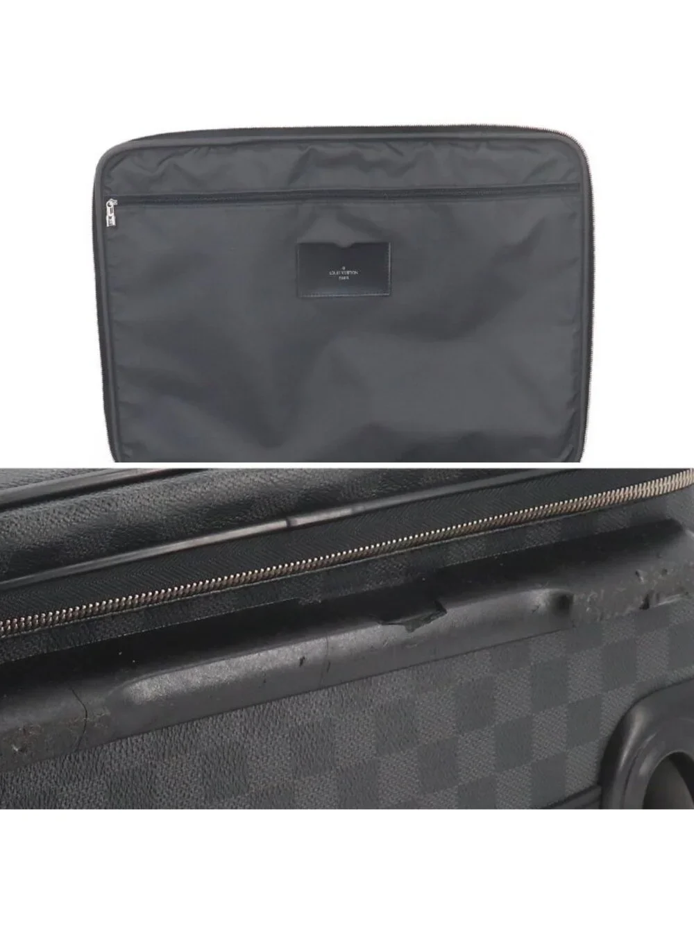 Louis Vuitton Damier Graphite Pegase Business 55 Travel Bag Suitcase Black